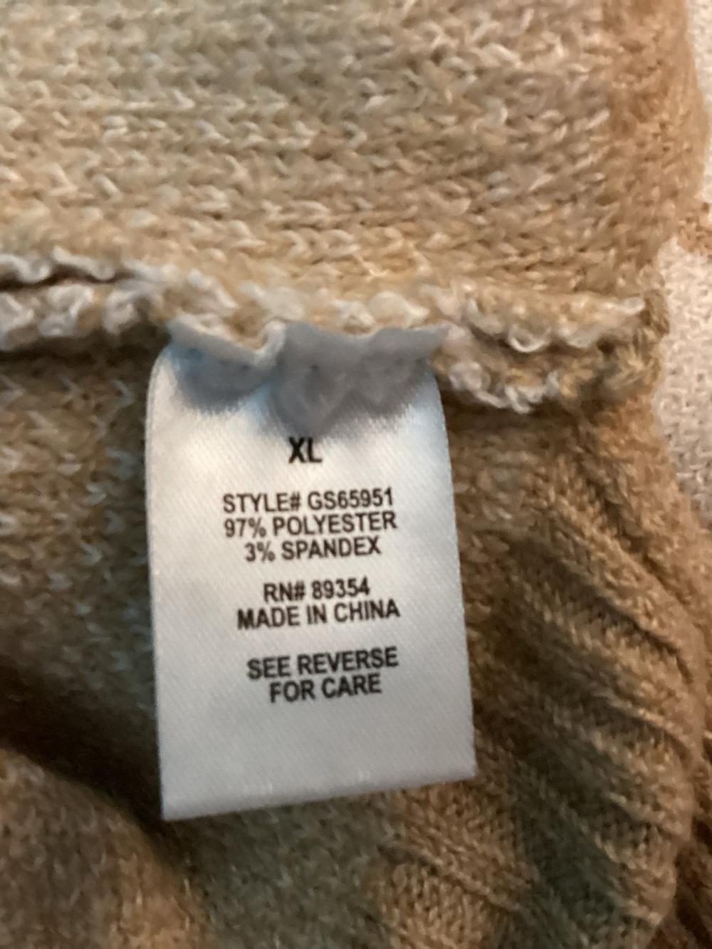 Adrienne Vittadini Geometric Cowl Neck Sweater size XL NWT - Picture 4 of 12